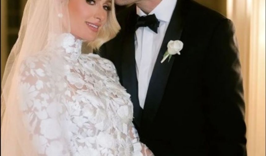 Paris Hilton rüya gibi bir düğünle evlendi