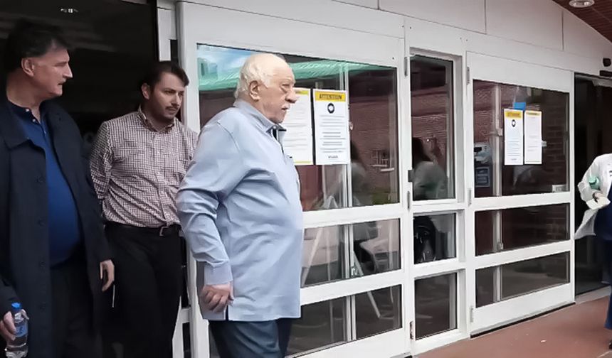 İşte FETÖ Elebaşı Fethullah Gülen'in hastaneden çıkış görüntüleri!