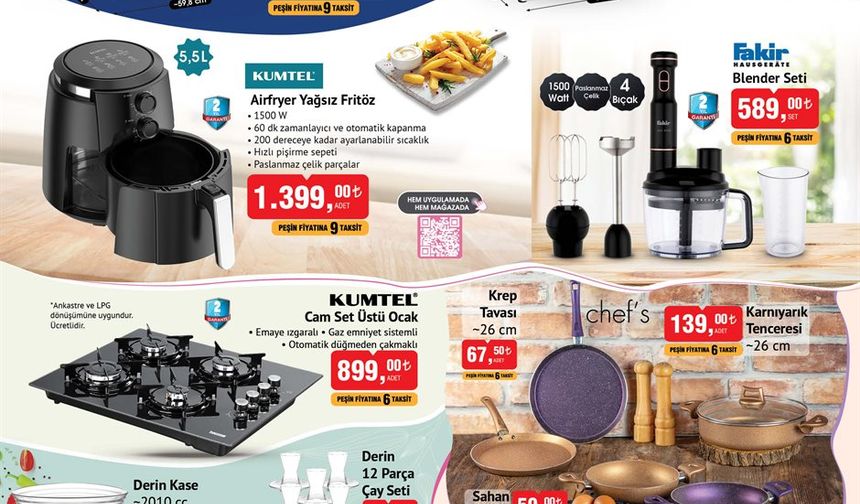 Bir çok fırsat ürünü BİM mağazalarında sizleri bekliyor.