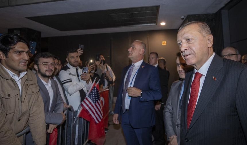 Cumhurbaşkanı Erdoğan ABD'nin New York şehrine gitti