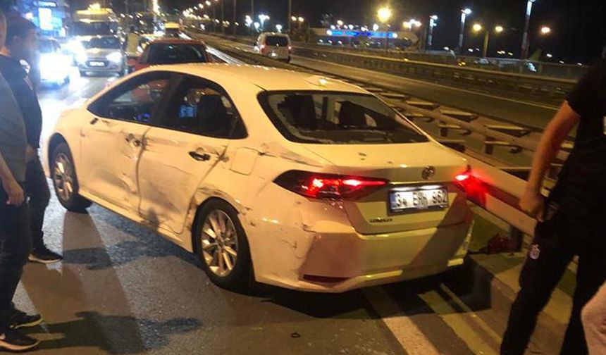 Trabzonsporlu ünlü futbolcu trafik kazası geçirdi