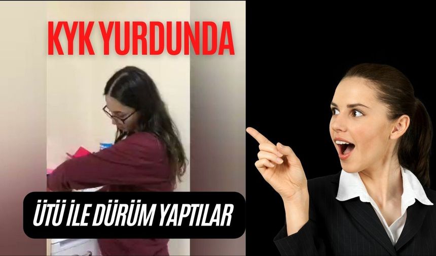 KYK yurdunda gece acıkınca ütüyle dürüm yaptılar