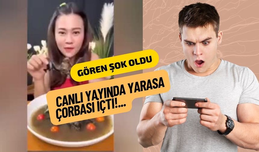 Canlı yayında yarasa çorbası içti!