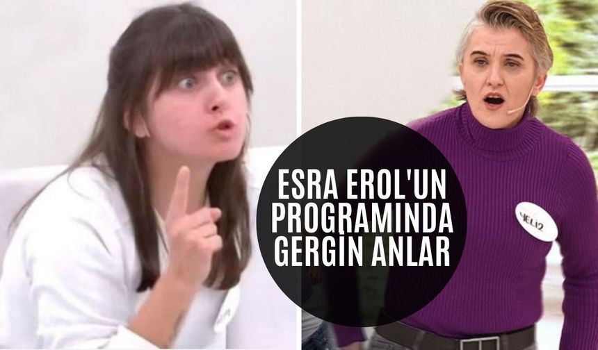 Esra Erol'da anne kızın arasında gergin anlar yaşandı