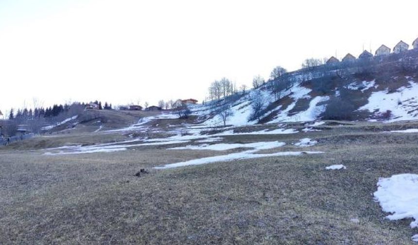 Artvin’de kar yağmayınca tahta kızak yarışları iptal edildi