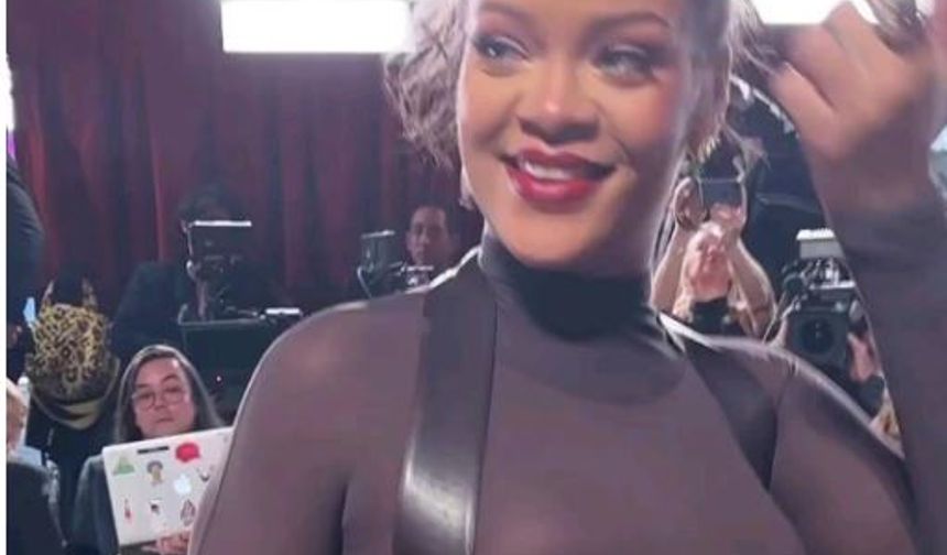 Oscar ödül gecesine Rihanna damgasını vurdu
