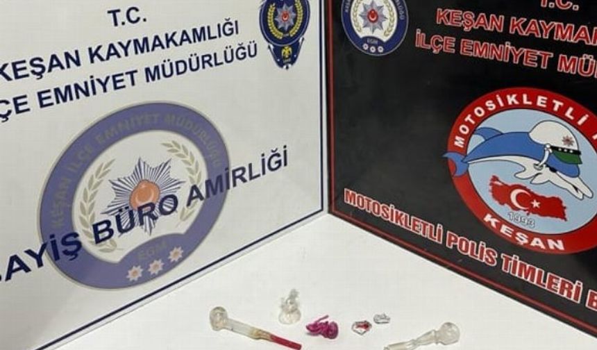 Edirne Keşan'da uyuşturucu operasyonu! 3 gözaltı