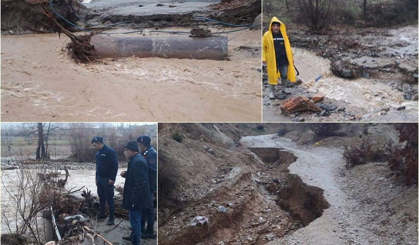 Malatya'da sağanak yağış sele dönüştü