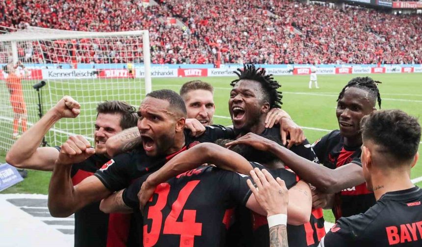 Bundesliga’da Bayer Leverkusen tarihinde ilk kez şampiyon