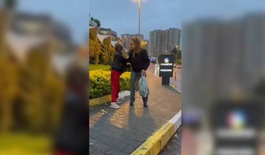 İstanbul'da kızına şiddet uygulayan anne tepki görünce "Alın sizin olsun" dedi!