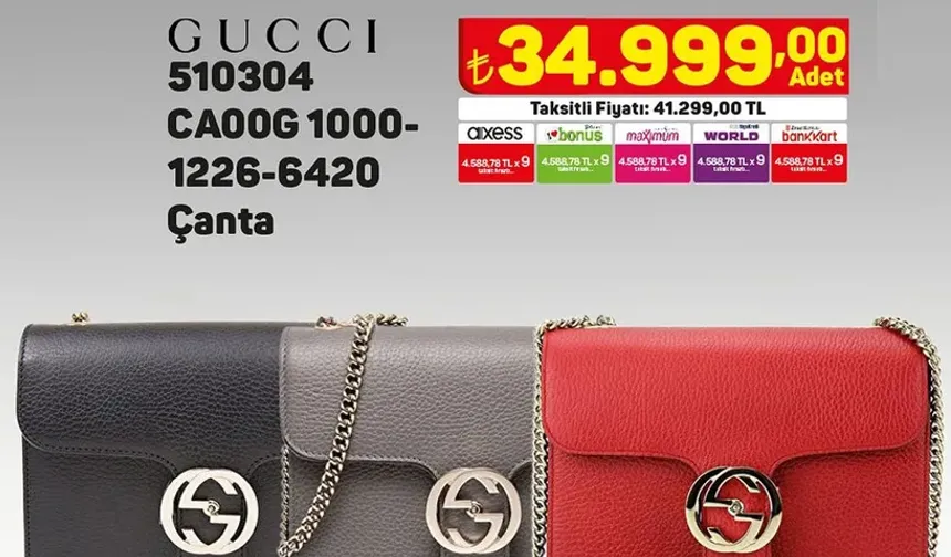 A 101'de Gucci çantalar satışta! Görenler şoke oldu