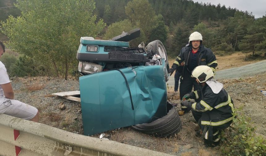 Kastamonu’da otomobil takla attı: 2 yaralı