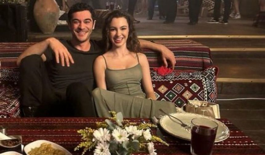 Burak Deniz ile Su Burcu Yazgı Coşkun'dan set pozları