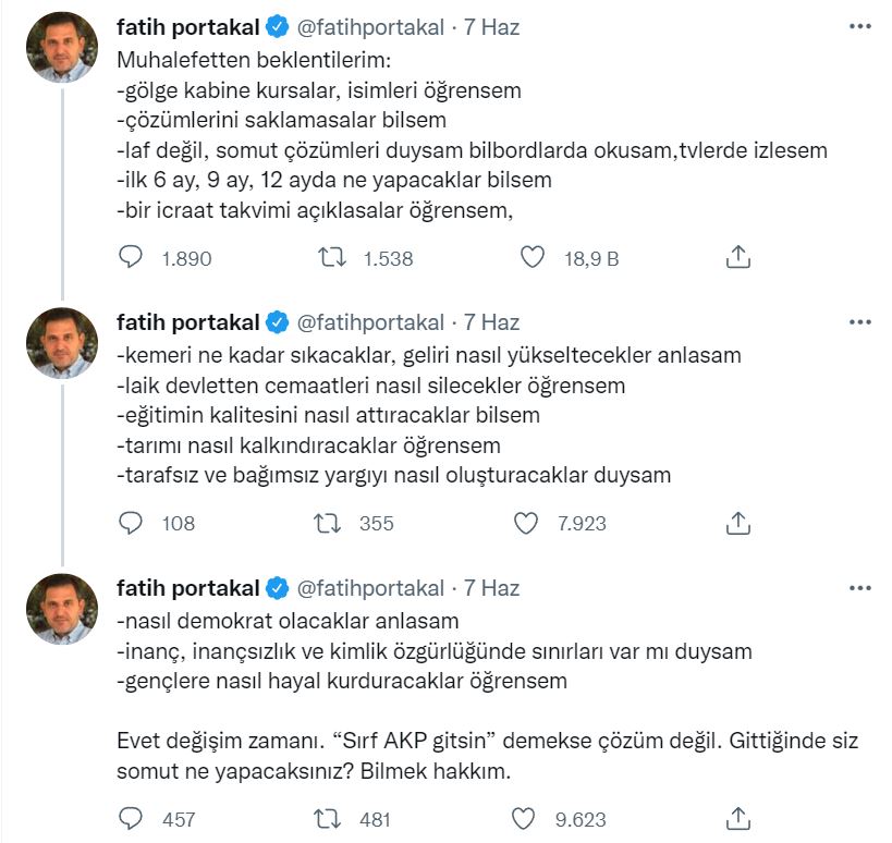 Fatih Portakal Tweetler