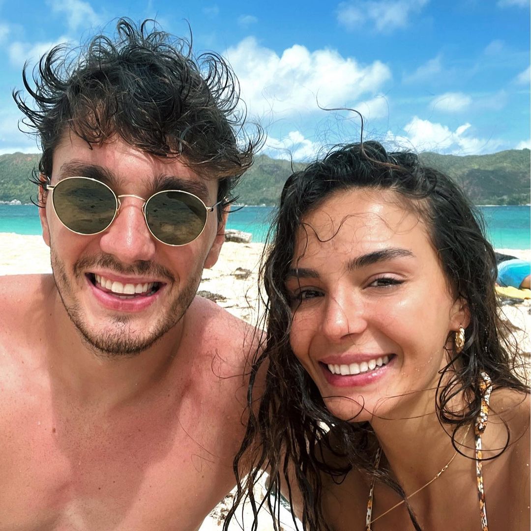 Ebru Şahin ve Cedi Osman balayından son görüntüler