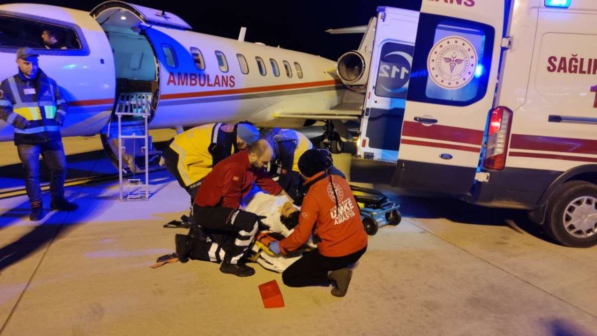 Amasya Kaza Sergen Deveci Ambulans Uçak