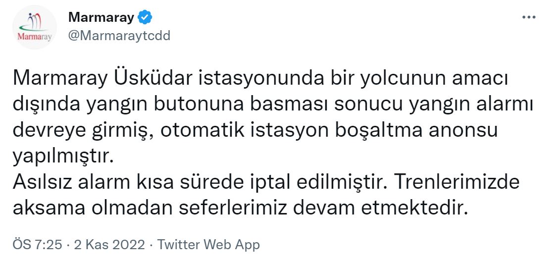 Marmaray Tweet