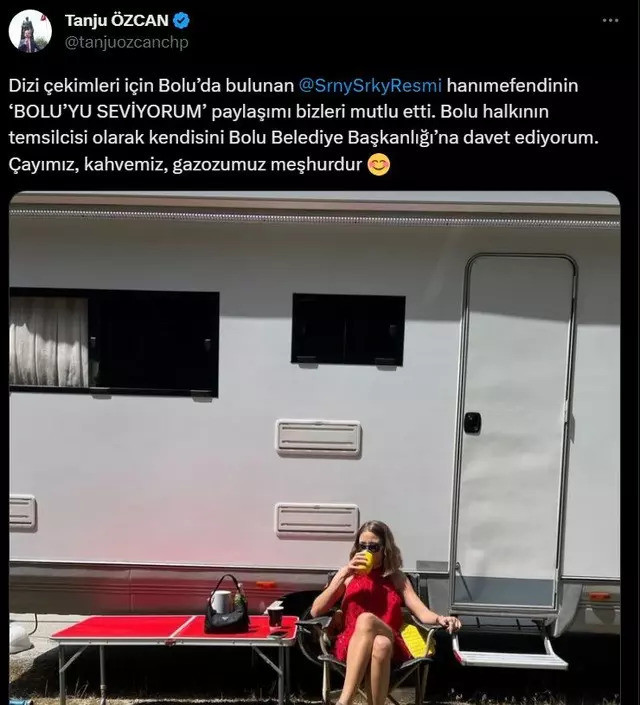Tanju Özcan Serenay Sarıkaya Tweet