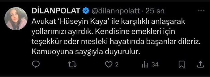 Dilan Polat Açıklama