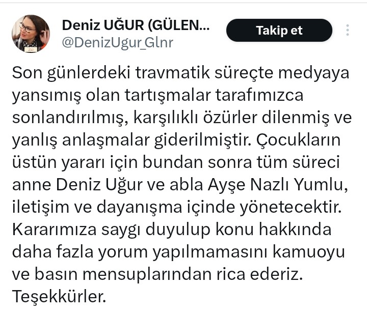 Deniz Uğur Açıklama