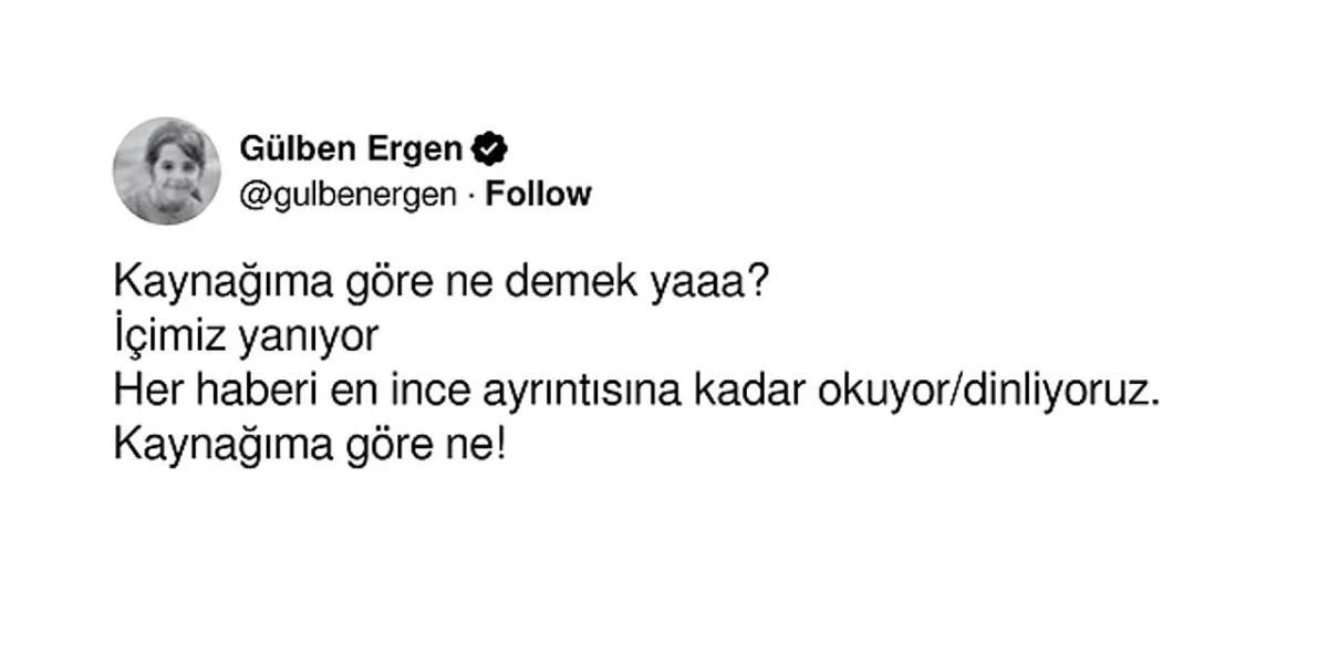 Gülben Ergen Tweet