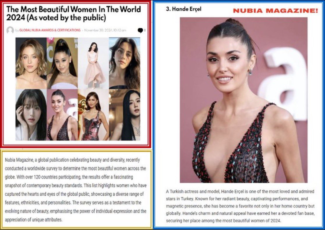 Nubia Magazine Hande Erçel