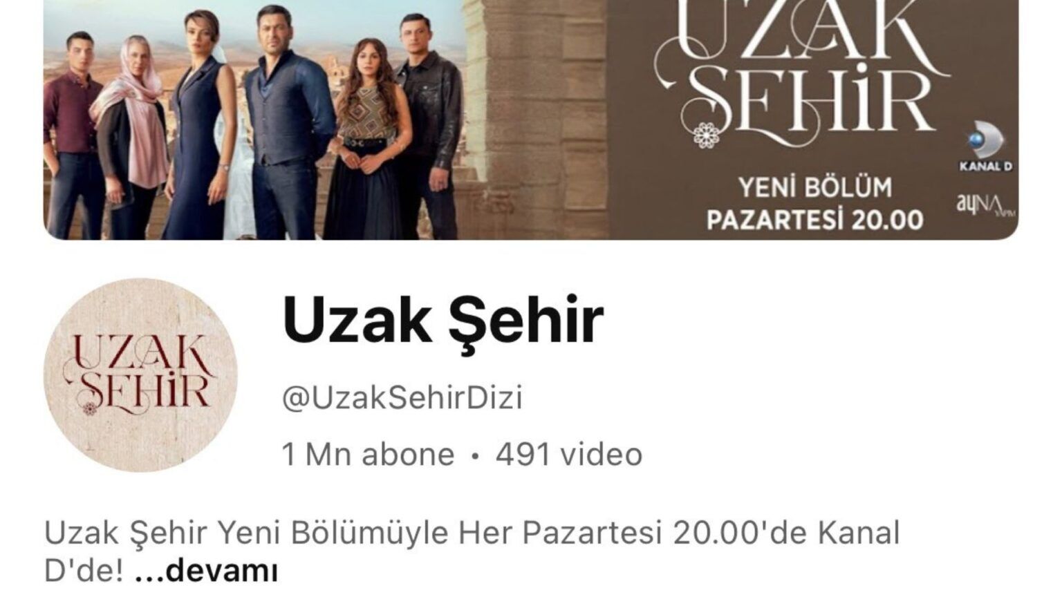 Uzak Şehir Youtube